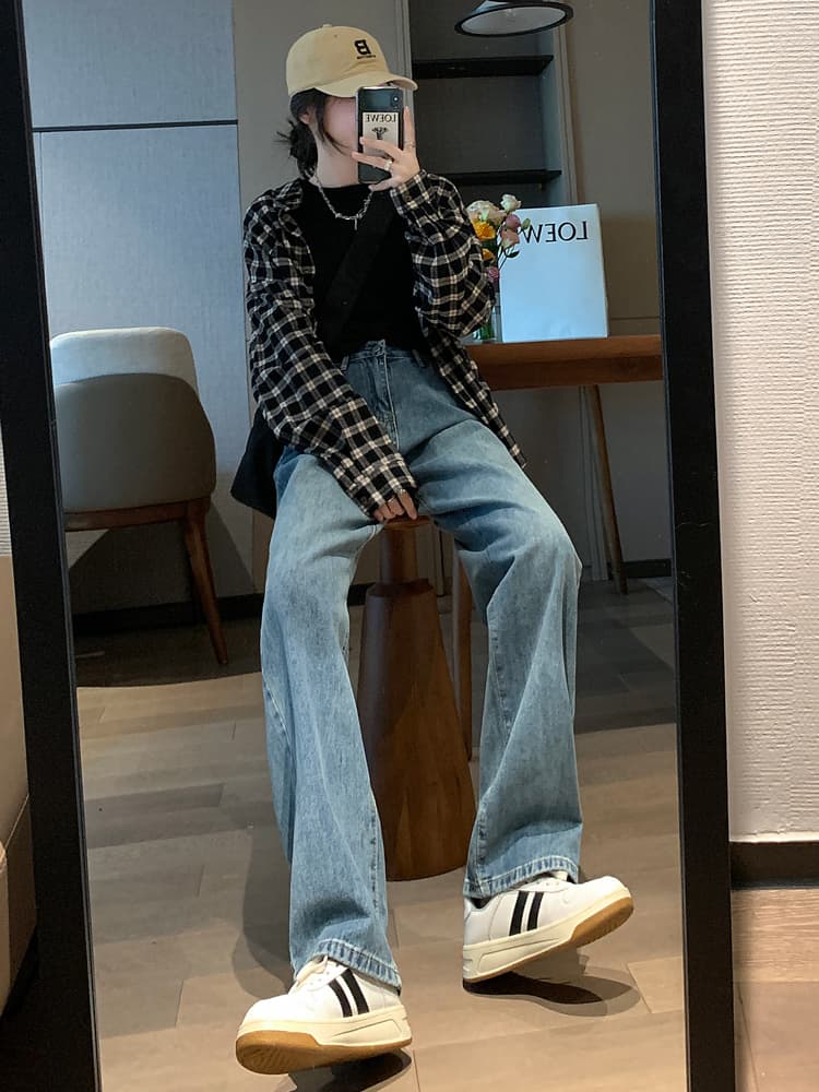 ストレートパンツ ゆったりシルエット ストレートデニム