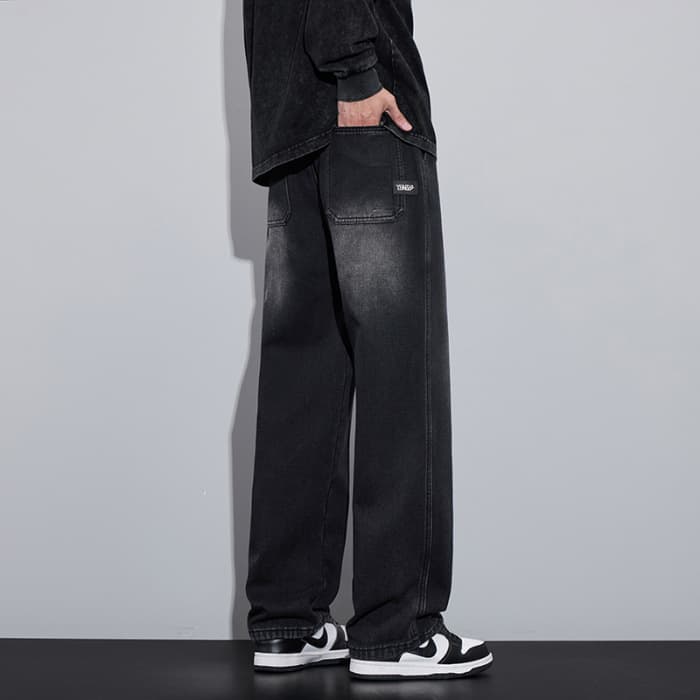 ストレートパンツ リラックスシルエット ストレートデニム