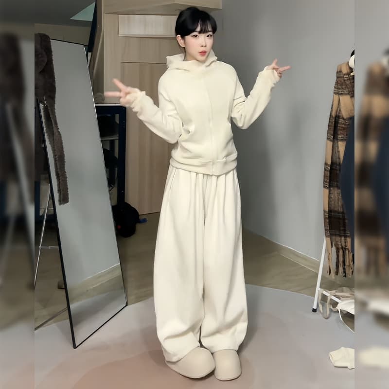 ストレートパンツ ゆったりウエストリラックスパンツ