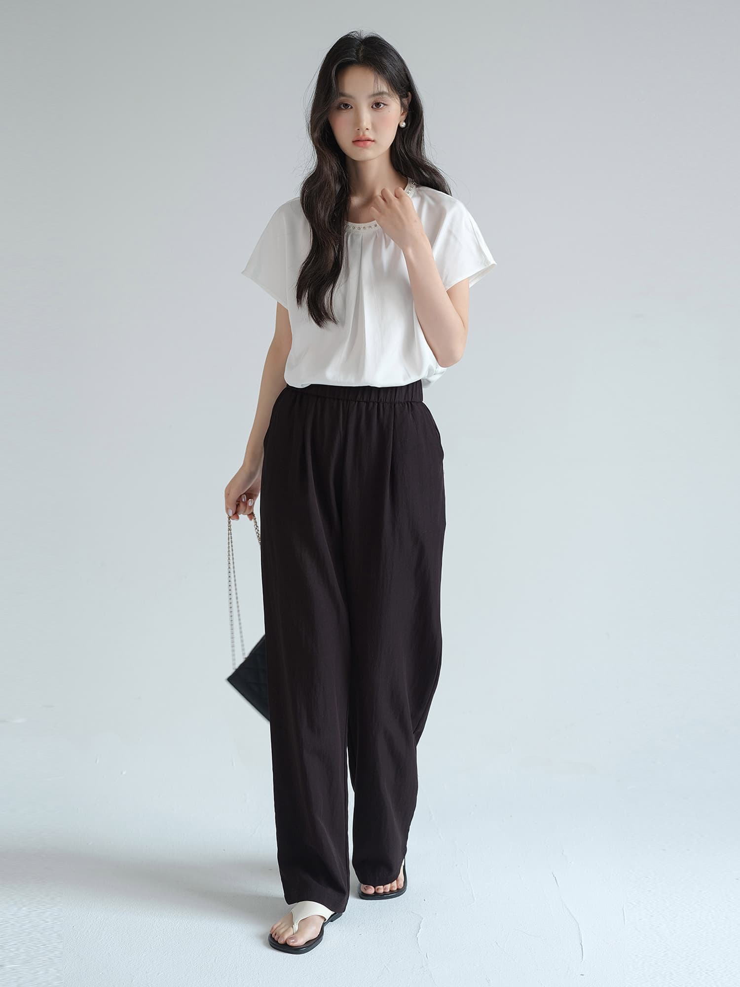 ストレートパンツ リラックス ストレート ストレッチパンツ