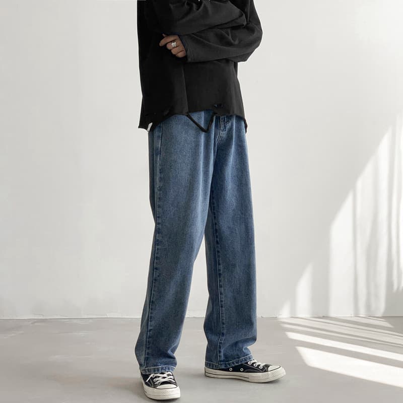 ストレートパンツ ゆったりシルエット ストレートデニム