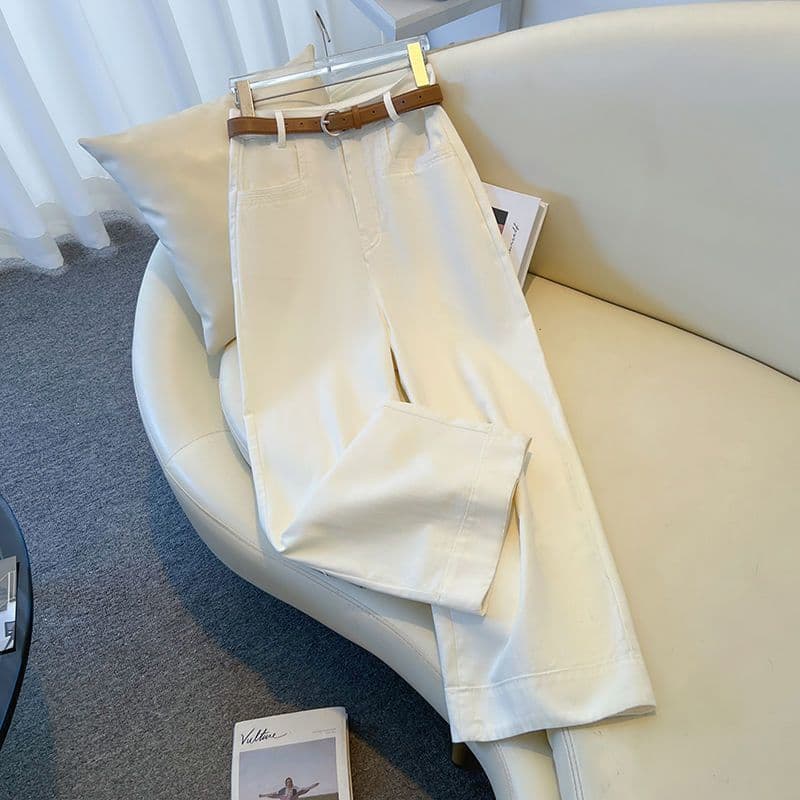 ストレートパンツ すっきり美脚ストレートパンツ