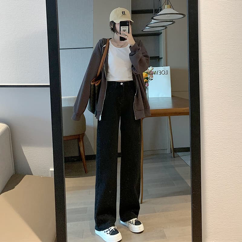 ストレートパンツ ゆったりシルエット ストレートデニム