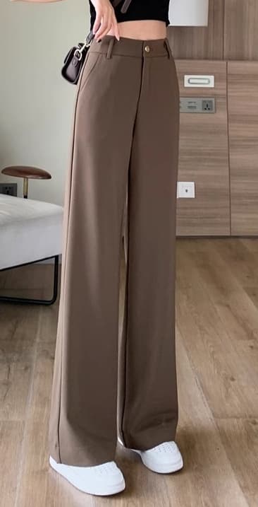 ストレートパンツ 大人のゆとりストレートスラックス