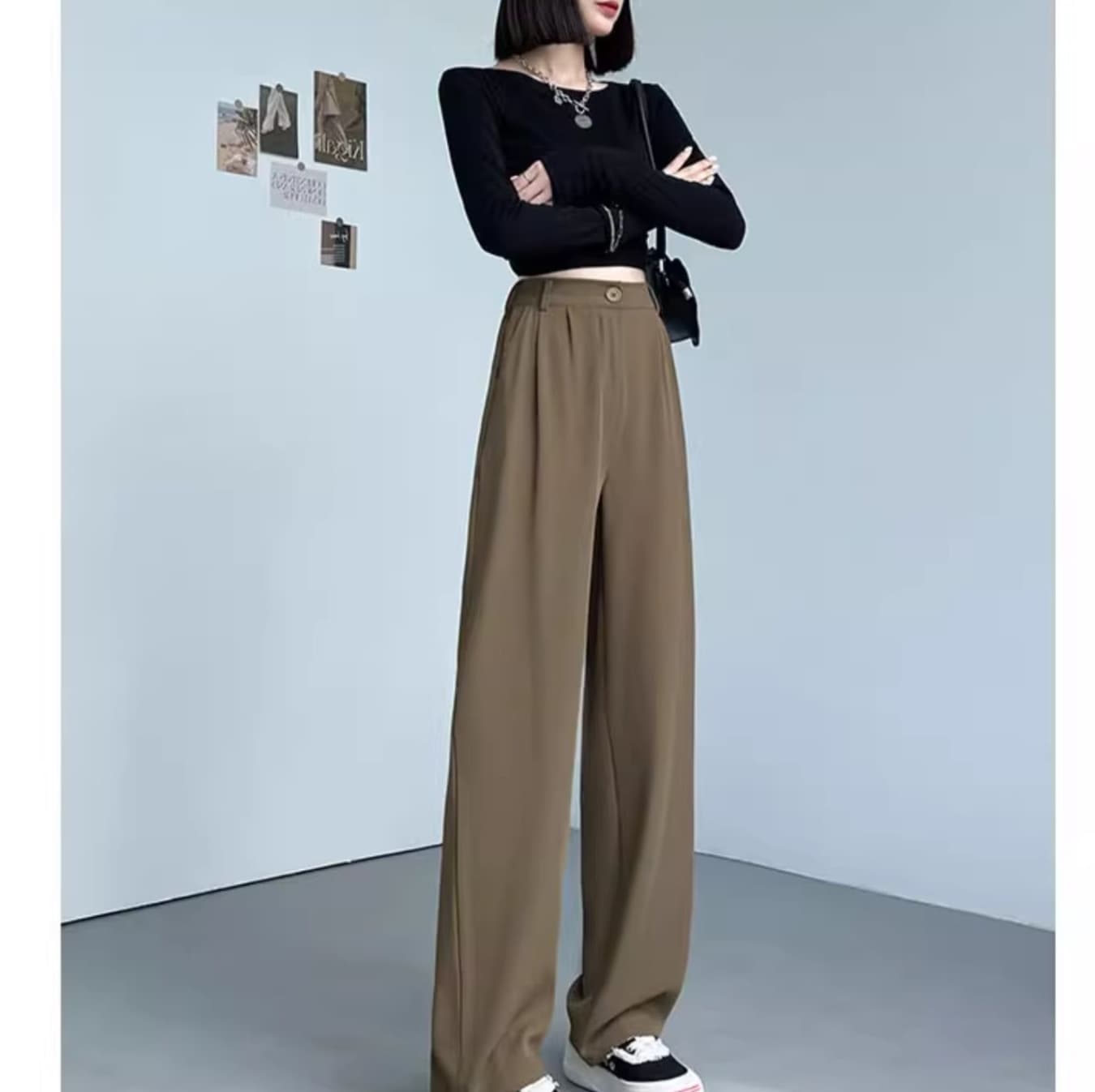 ストレートパンツ 大人のゆとりストレートスラックス
