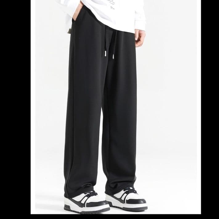 ストレートパンツ 洗練ゆったりストレートスウェット