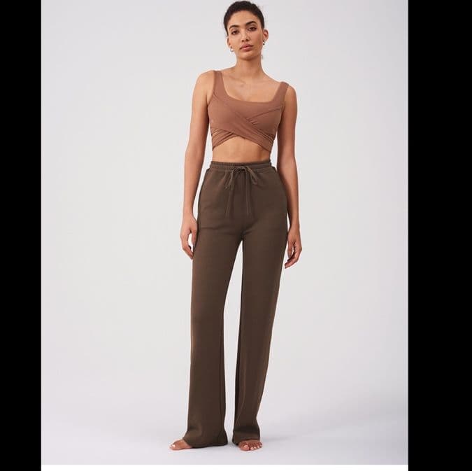 ストレートパンツ リラックスストレートストレッチパンツ