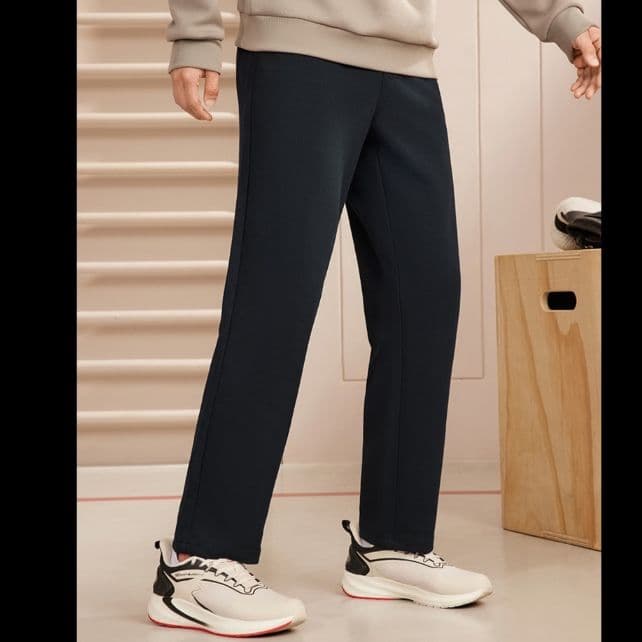 ストレートパンツ 快適ストレートストレッチパンツ