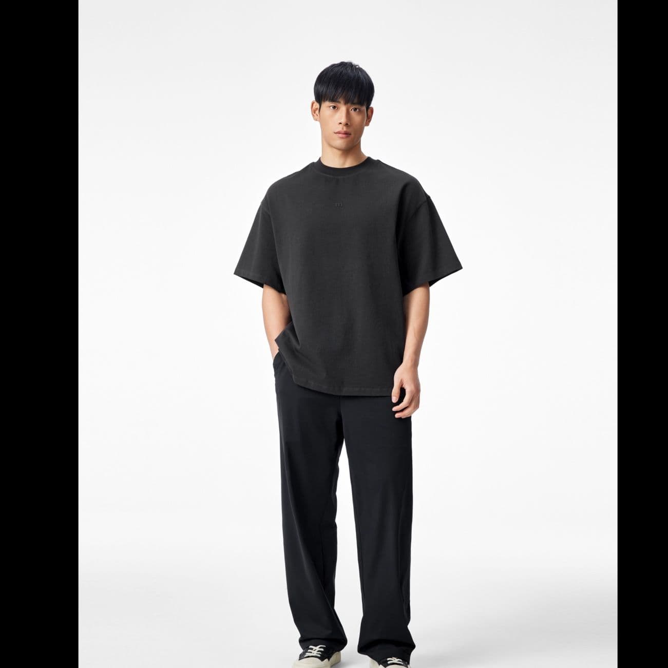 ストレートパンツ すっきりシルエット 上質スラックス