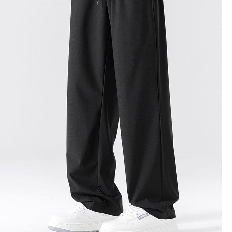 ストレートパンツ すっきりシルエット リラックスパンツ