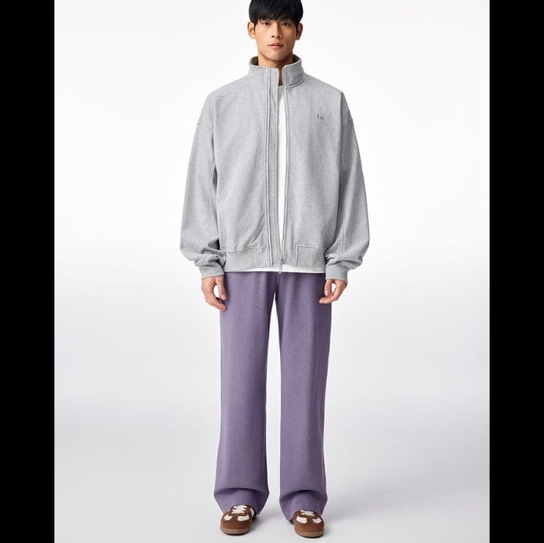 ストレートパンツ 洗練ワイドシルエットストレートスラックス
