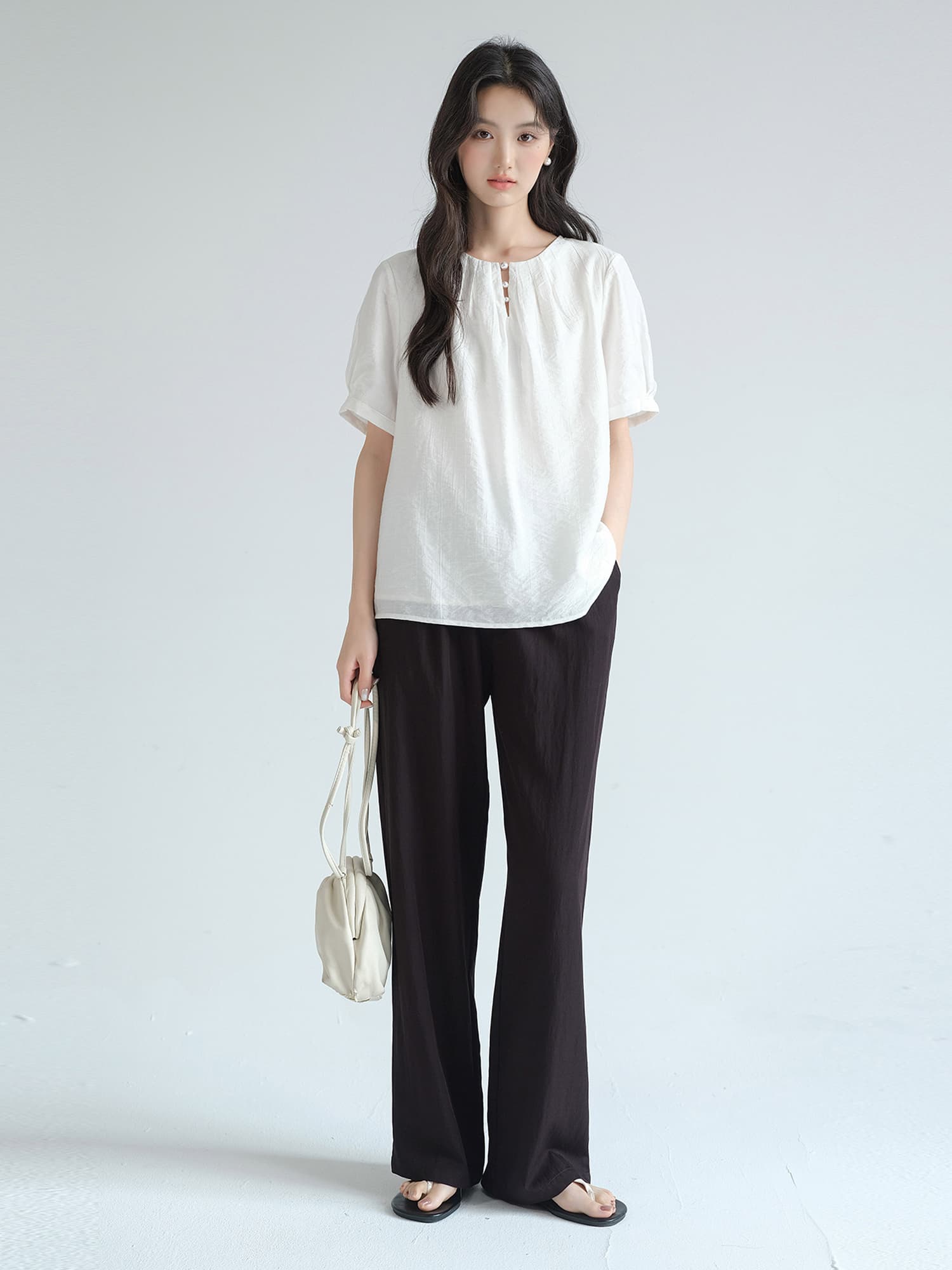 ストレートパンツ リラックス ストレート ストレッチパンツ