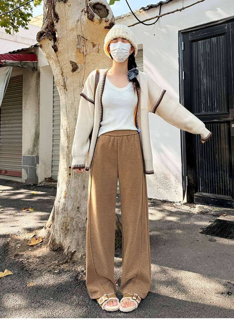 ストレートパンツ リラックス ゆったりワイドパンツ