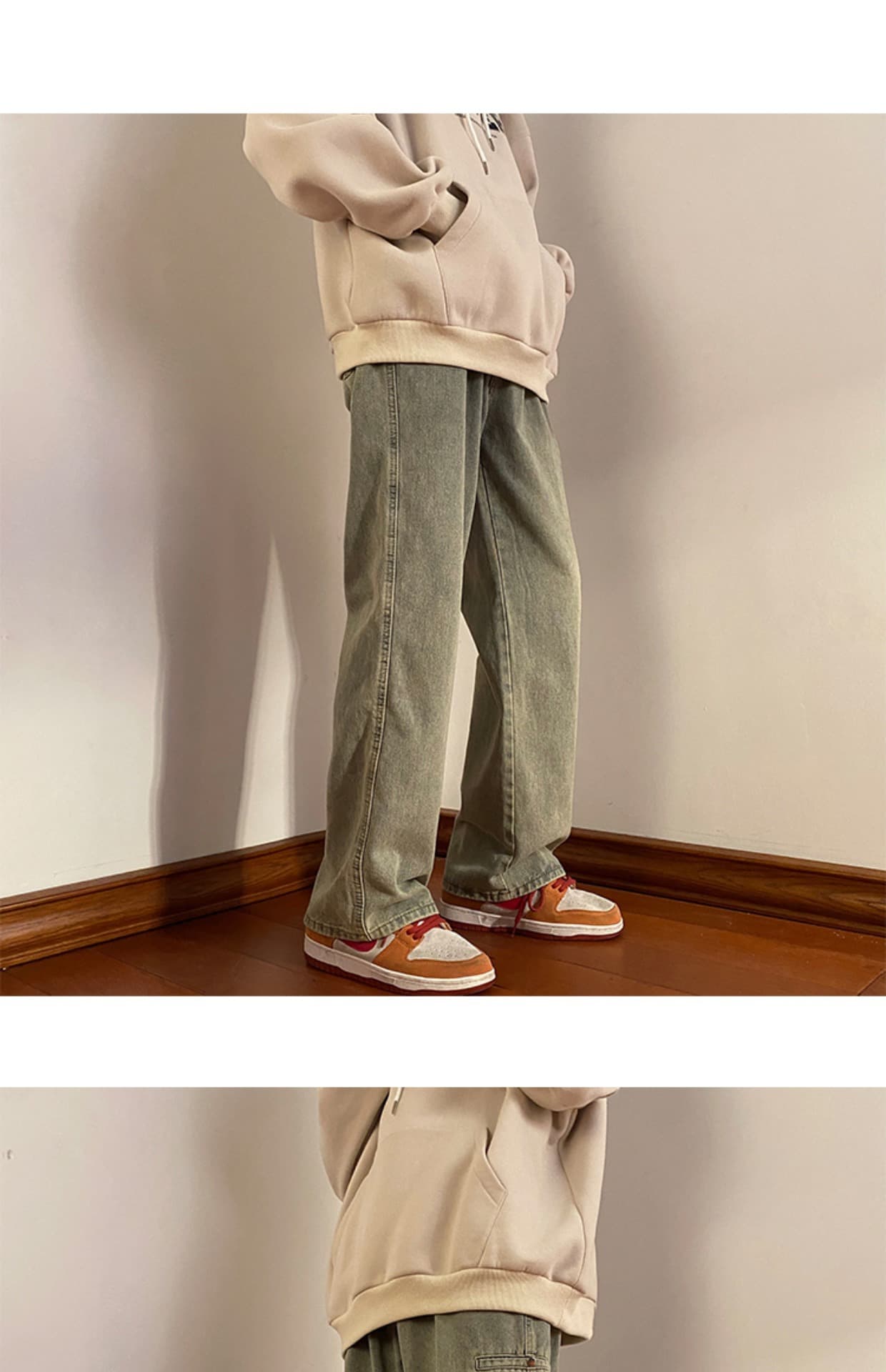 ストレートパンツ ゆったりシルエット 定番ストレートデニム