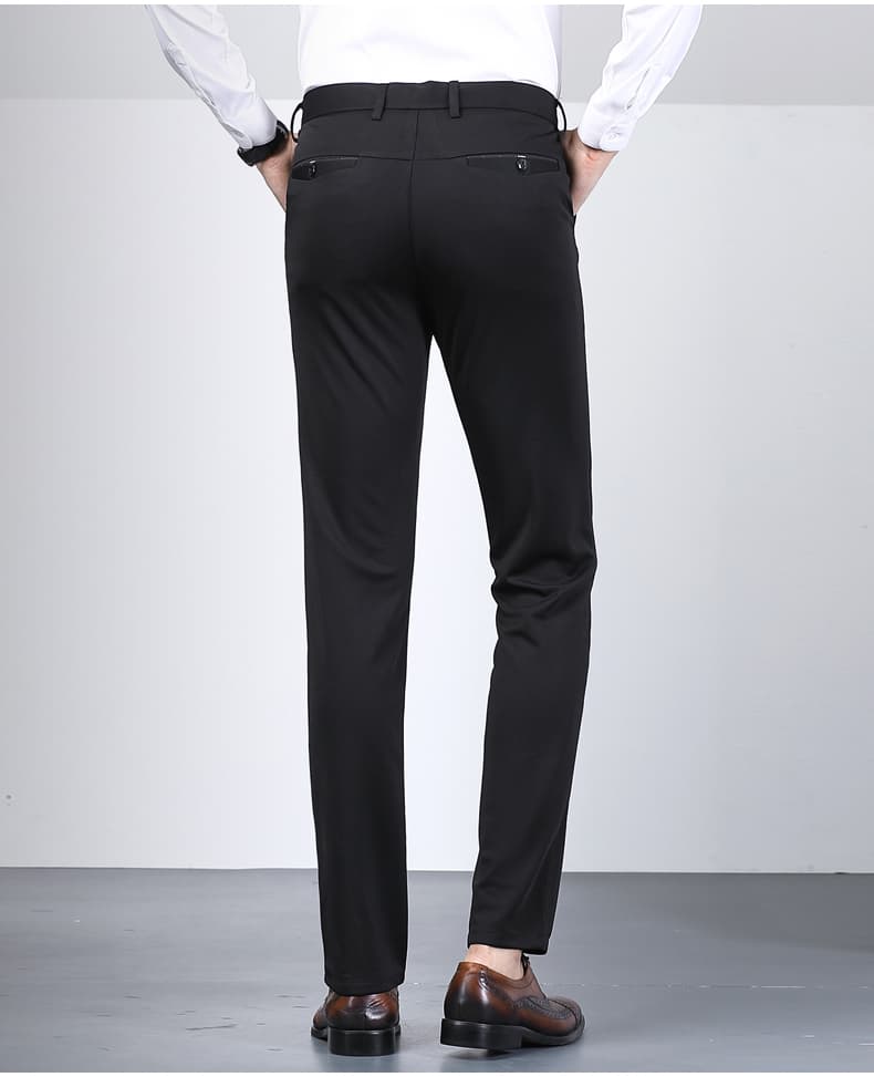 ストレートパンツ 洗練美シルエットスラックス