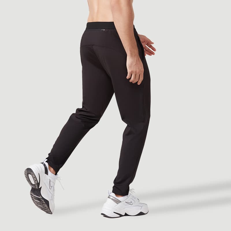 ストレートパンツ シンプル快適ストレートジャージーパンツ