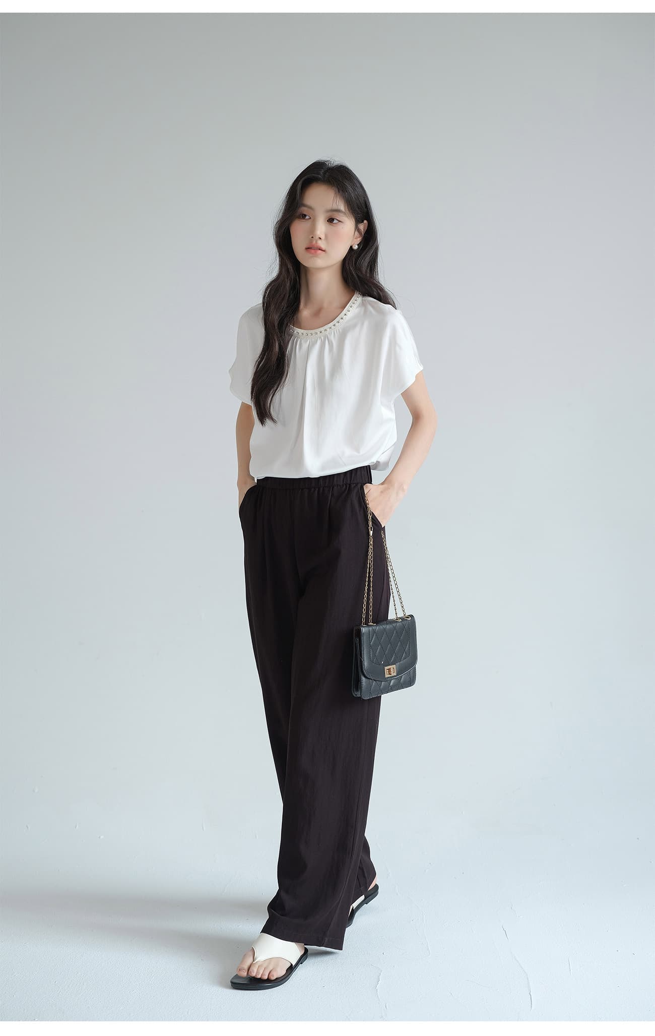 ストレートパンツ リラックス ストレート ストレッチパンツ