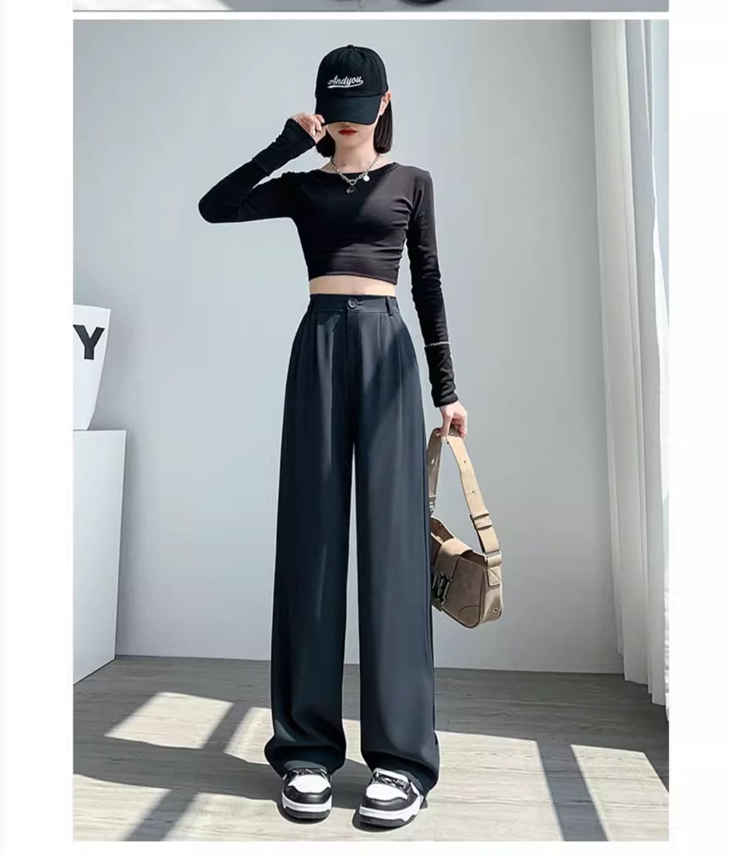 ストレートパンツ 大人のゆとりストレートスラックス