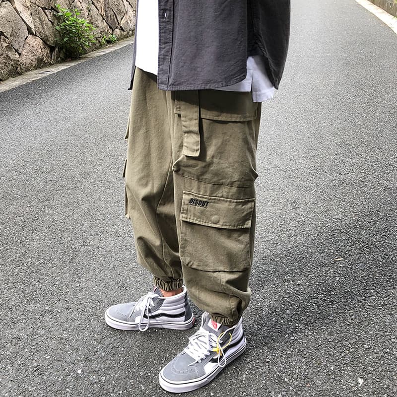 ゆったりミリタリーカーゴストレートパンツ