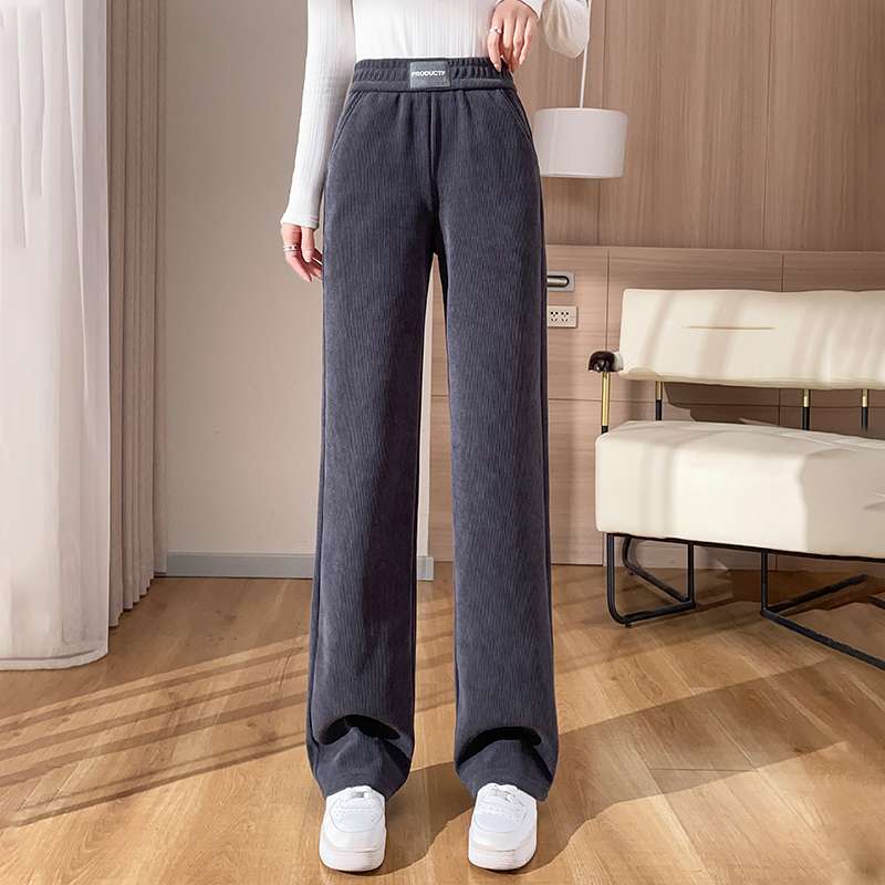 ストレートパンツ リラックスストレートジャージーパンツ