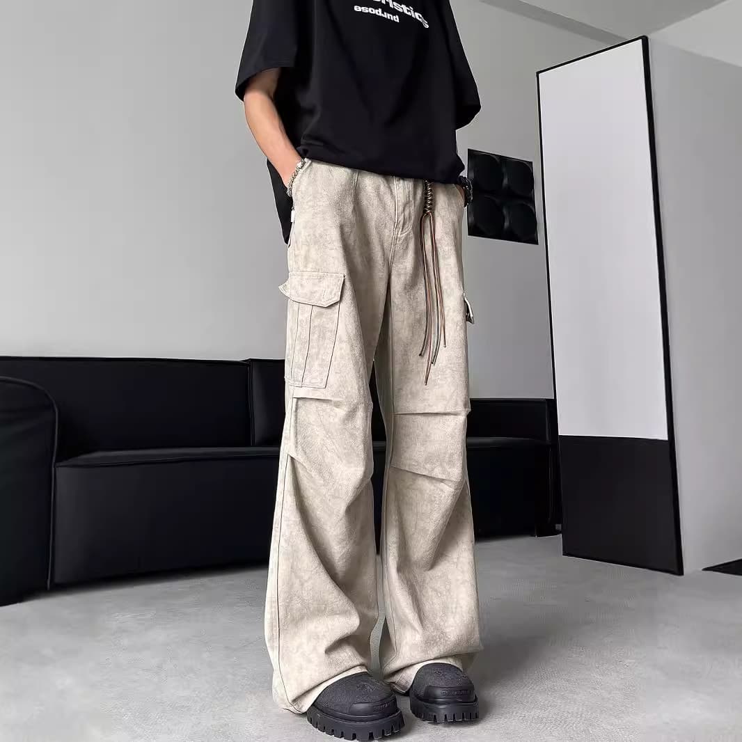 ストレートパンツ ワイドシルエット デニムパンツ
