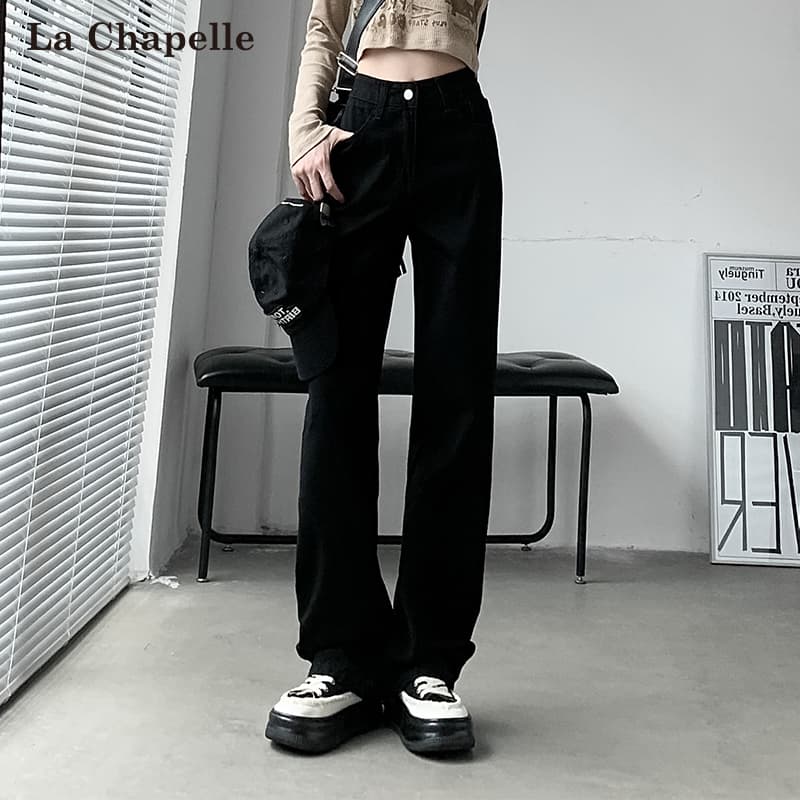 ストレートパンツ ゆったりシルエットデニムパンツ