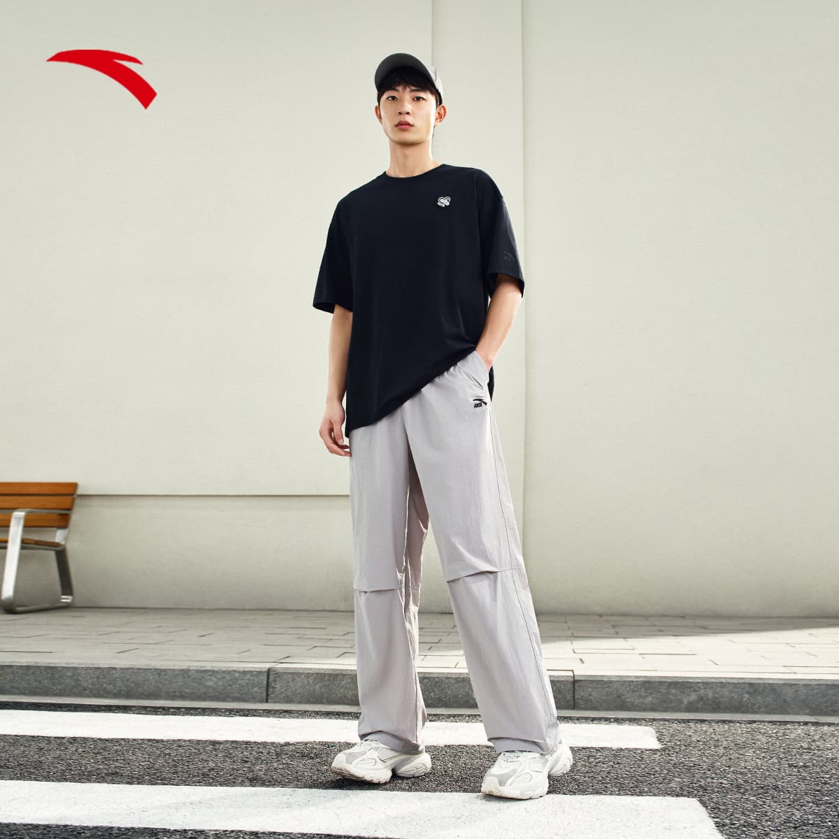 ストレートパンツ 快適ストレートストレッチパンツ