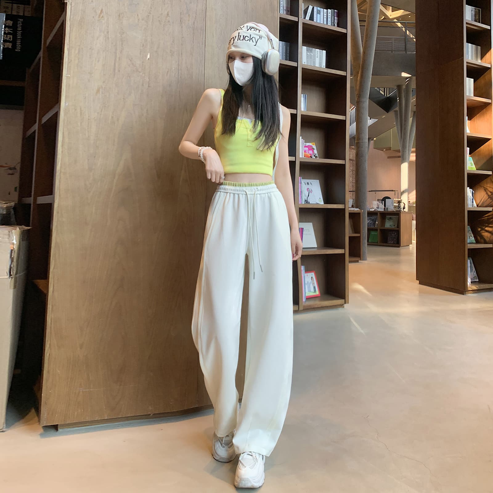 ストレートパンツ リラックスストレートワイドパンツ