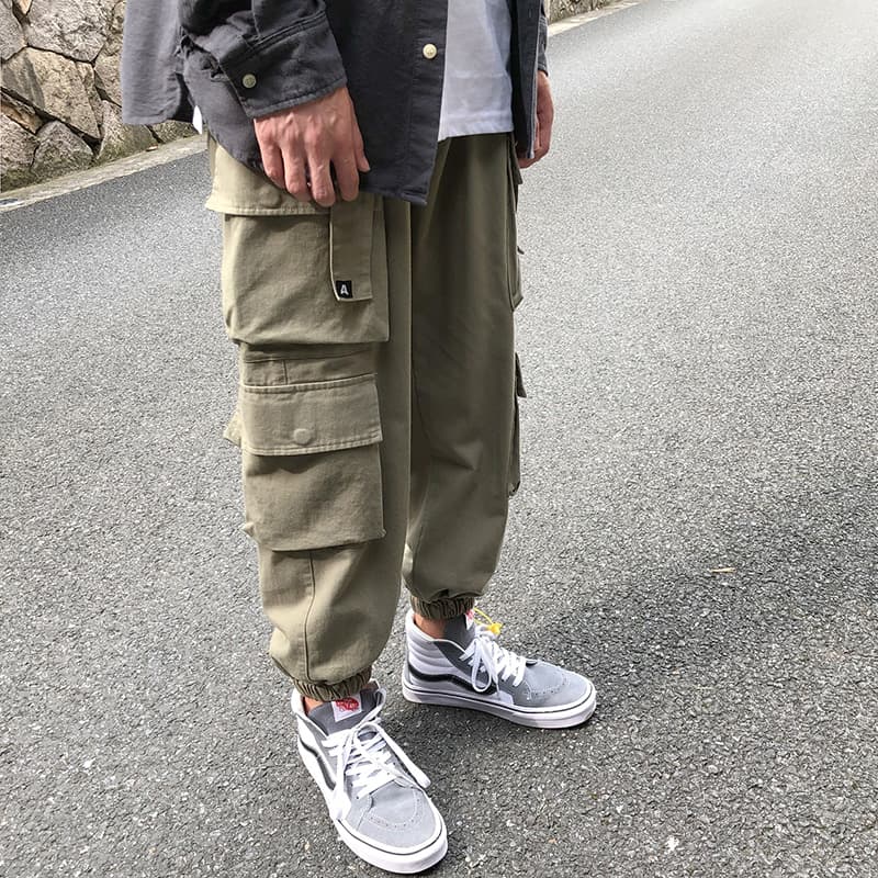 ゆったりミリタリーカーゴストレートパンツ