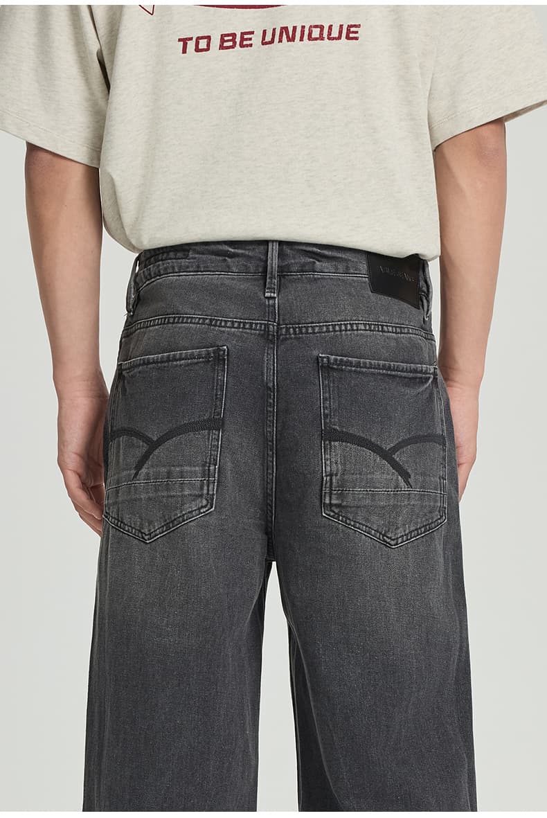 ストレートパンツ クラシック風合いストレートデニム