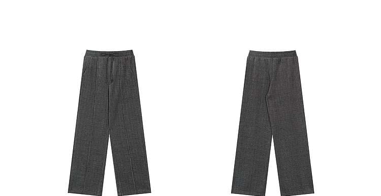 ストレートパンツ ゆったりスタイリッシュワイドパンツ