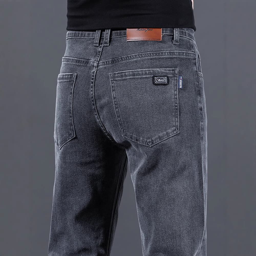 ストレートパンツ こだわり職人仕上げストレートデニムパンツ