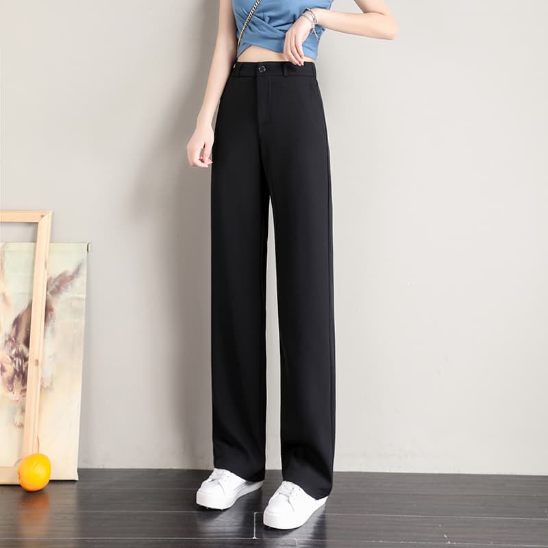 ストレートパンツ 大人のゆとりストレートスラックス