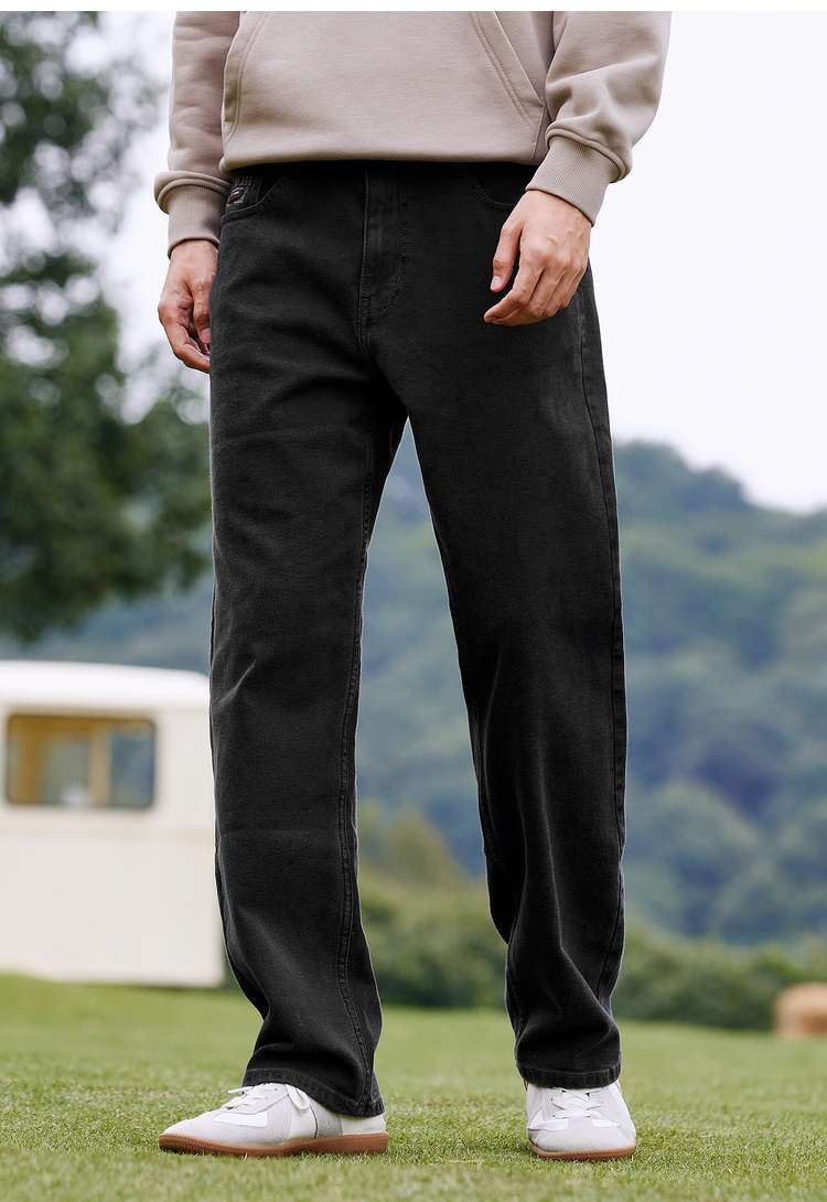 ストレートパンツ リラックスストレートデニム