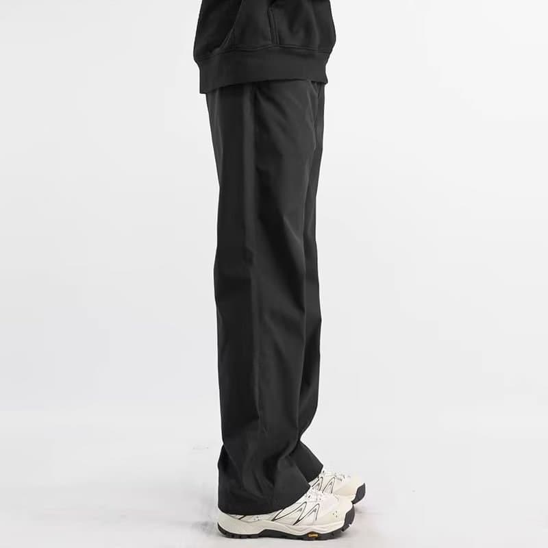 ストレートパンツ 上質ストレートジャージー美脚パンツ