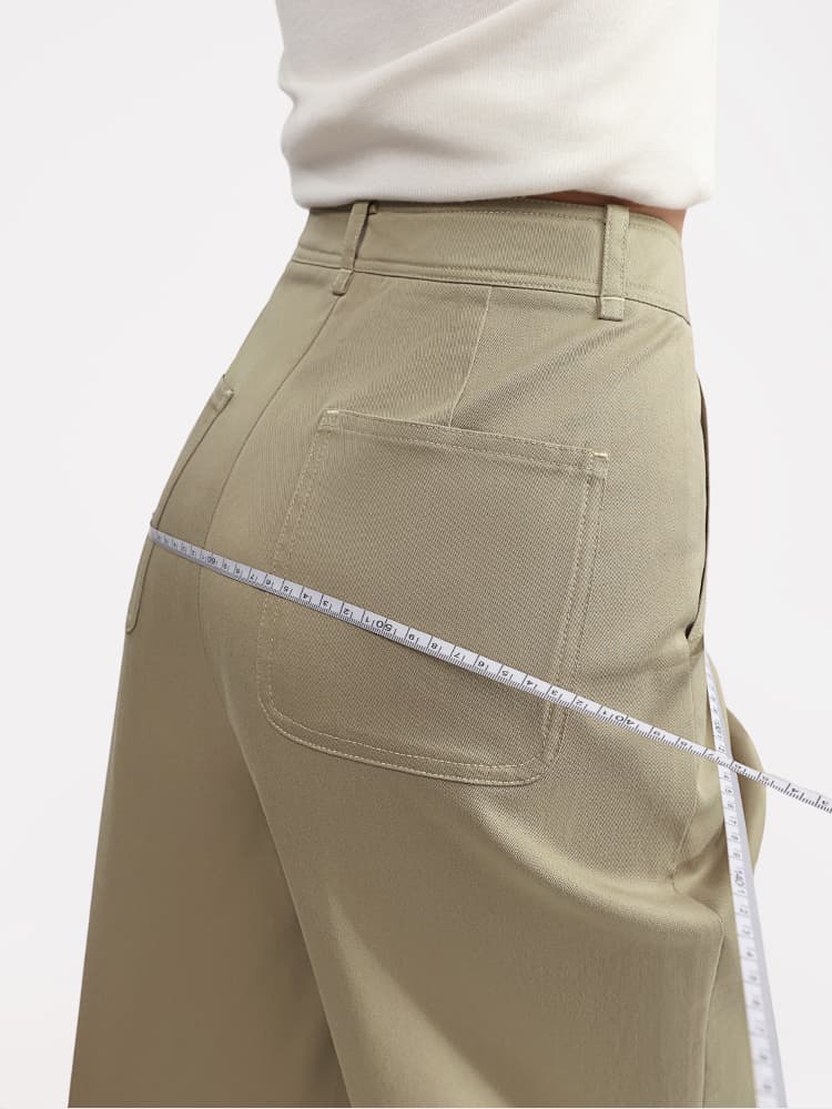 ストレートパンツ 洗練シルエット 高機能ワイドチノパンツ
