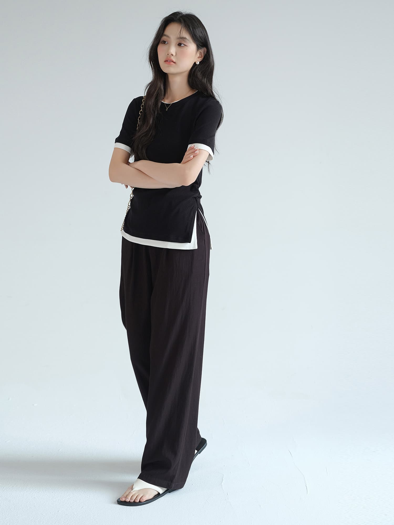 ストレートパンツ リラックス ストレート ストレッチパンツ