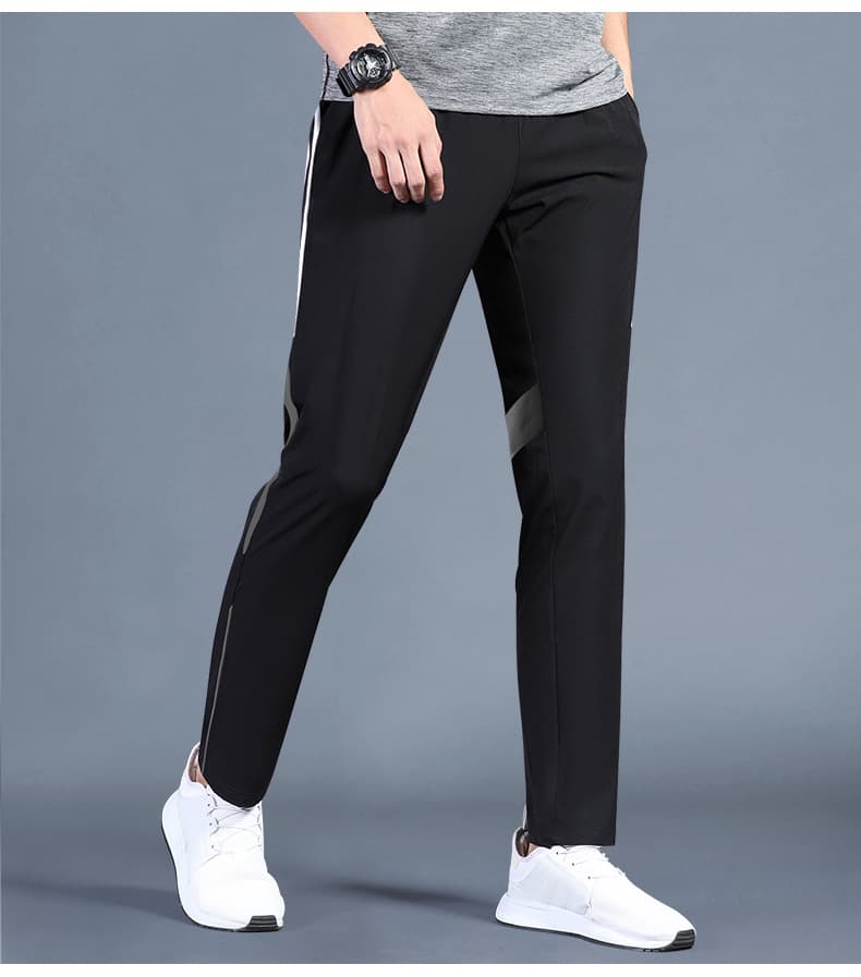 ストレートパンツ すっきりシルエット ジャージーパンツ