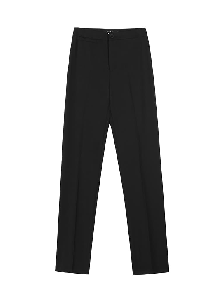 ストレートパンツ すっきりシルエット美脚パンツ