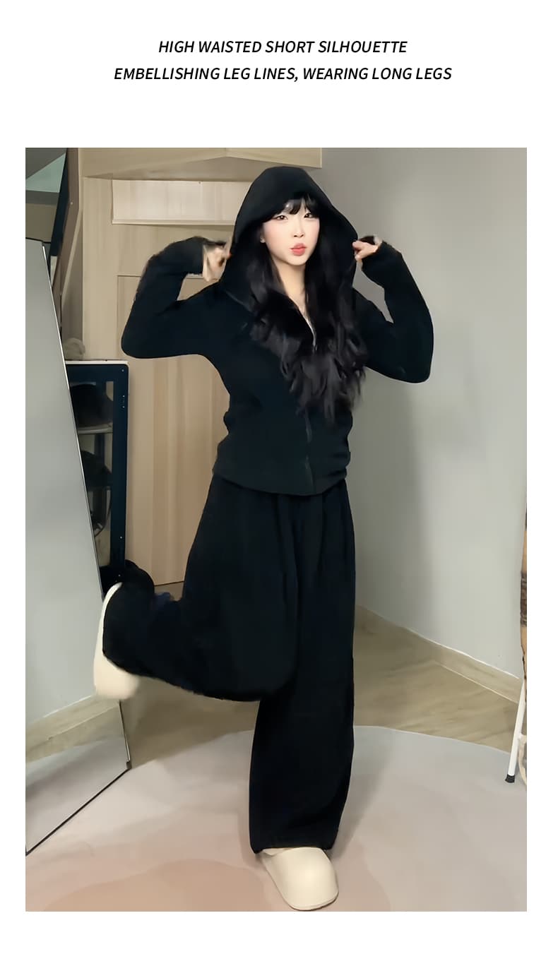 ストレートパンツ ゆったりウエストリラックスパンツ