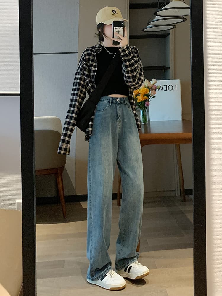 ストレートパンツ ゆったりシルエット ストレートデニム