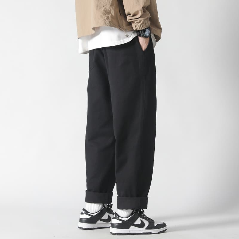ストレートパンツ シンプル美脚ストレートチノパンツ