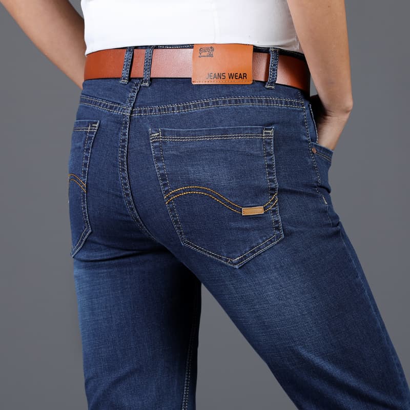 ストレートパンツ ビジネスカジュアル ストレートデニムパンツ