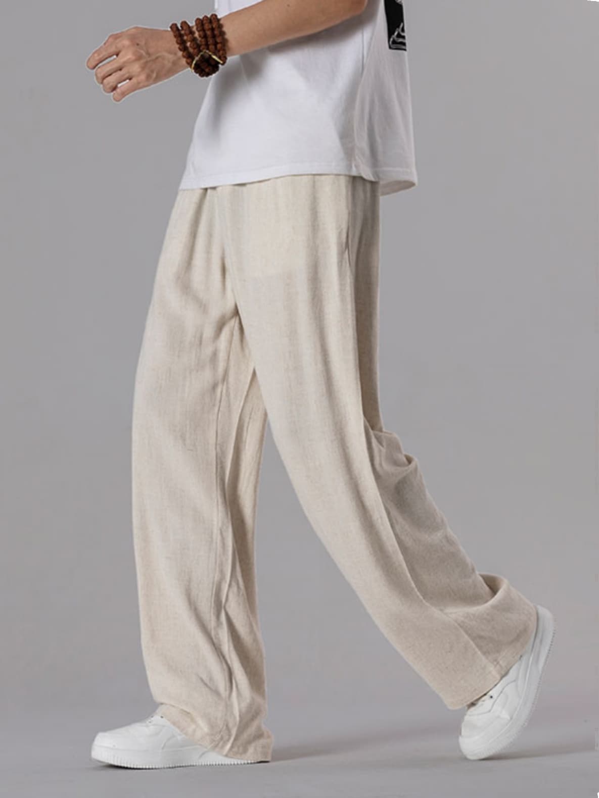 ストレートパンツ 風合い豊かな快適リラックスパンツ